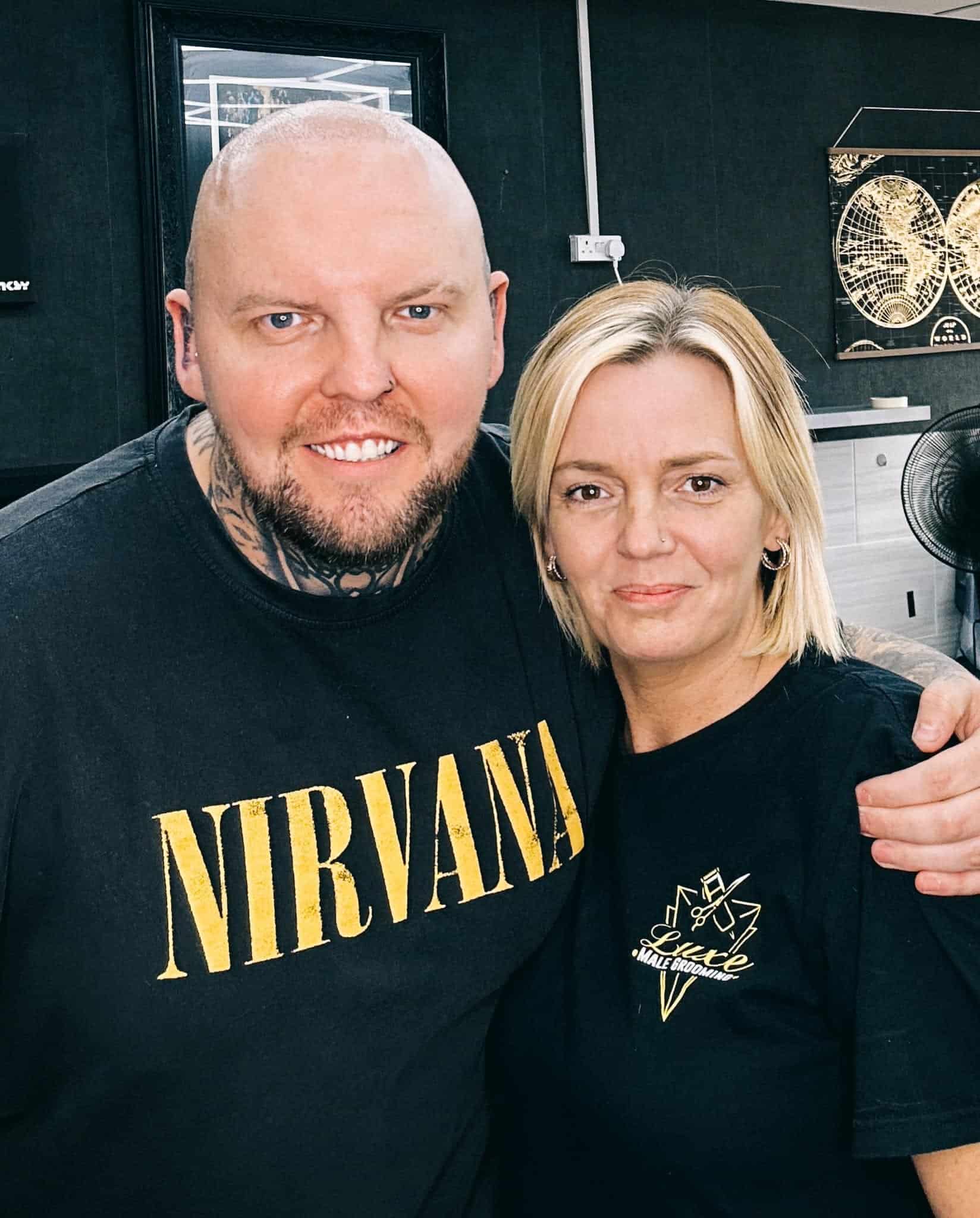 Jay and Emma at Luxe Male Grooming